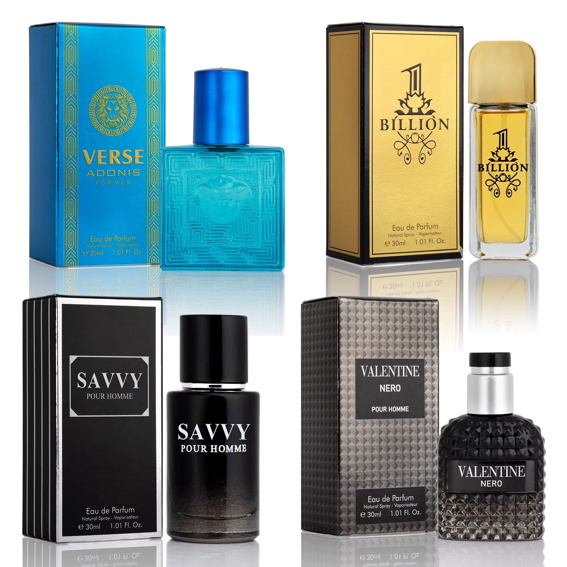 Signature Scent 4-Piece Eau De Parfum Gift Set for Men – Woody, Spicy, Citrus & Aromatic