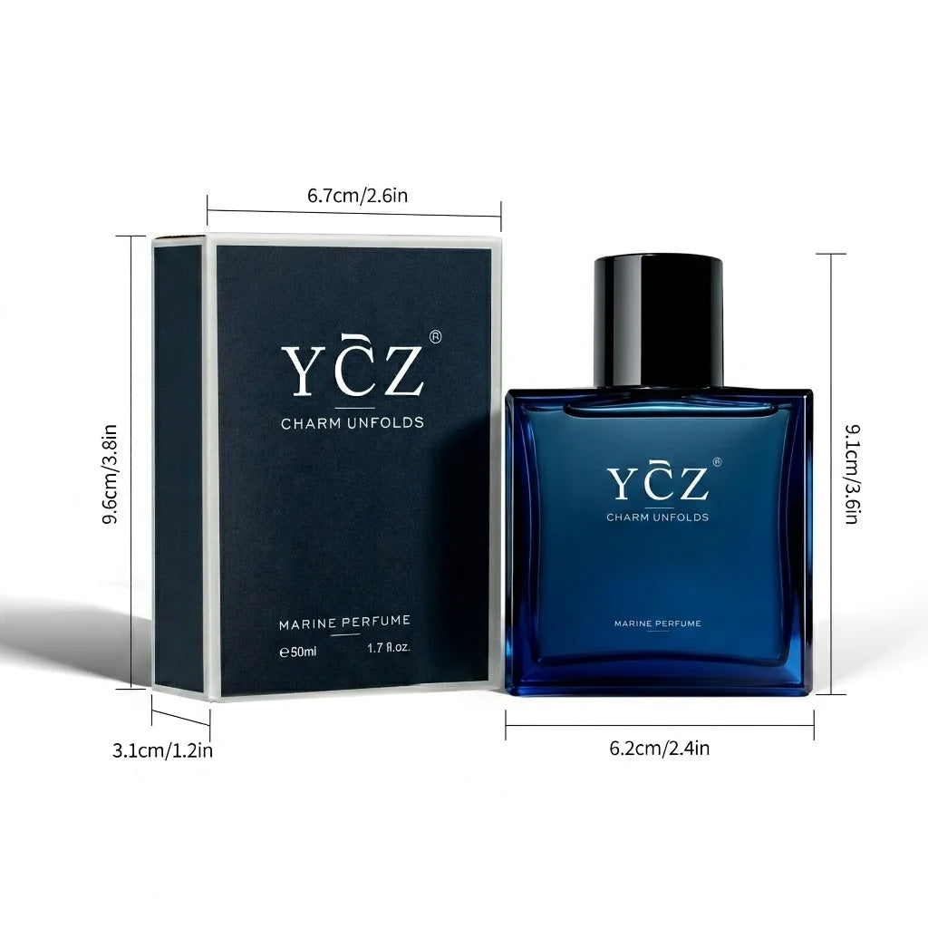 Charm Unfolds Men'S Cologne (2-Pack), Marine & Oriental Woody Fragrance, Long Lasting Eau De Parfum Gift Set, 2 X 1.7 Oz (Total 3.4 Oz)