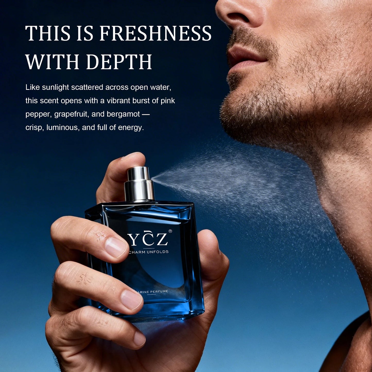 Charm Unfolds Men'S Cologne (2-Pack), Marine & Oriental Woody Fragrance, Long Lasting Eau De Parfum Gift Set, 2 X 1.7 Oz (Total 3.4 Oz)
