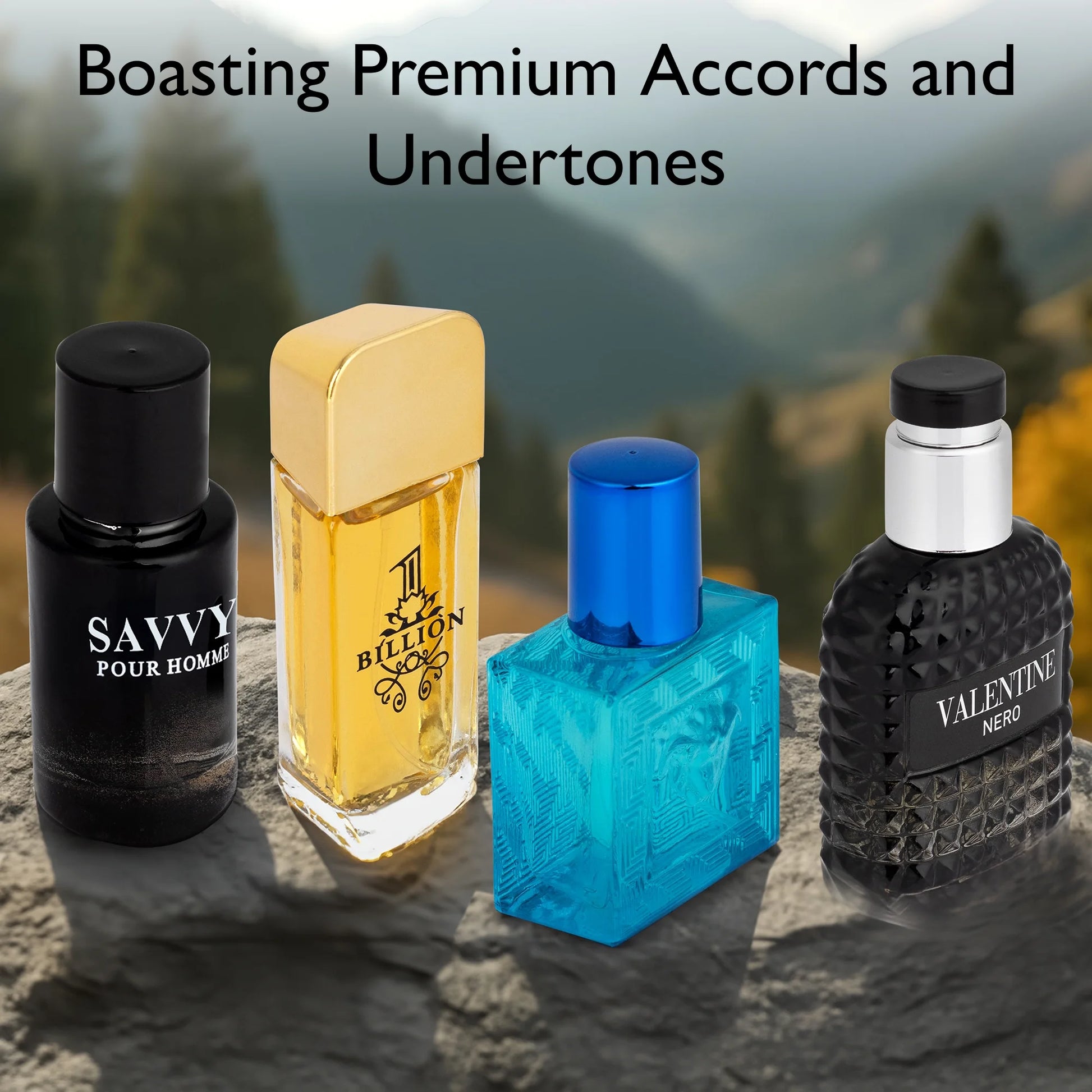 Signature Scent 4-Piece Eau De Parfum Gift Set for Men – Woody, Spicy, Citrus & Aromatic