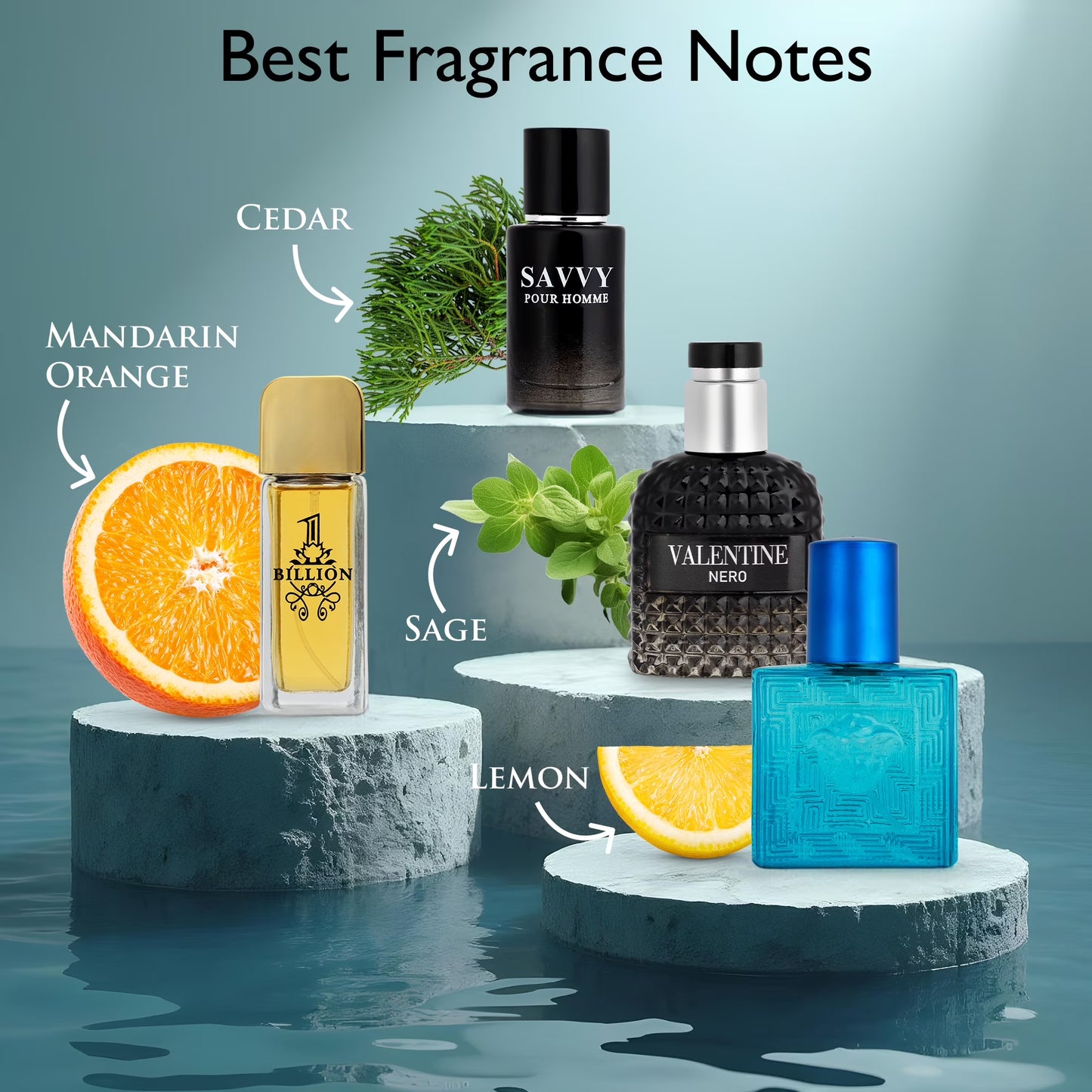Signature Scent 4-Piece Eau De Parfum Gift Set for Men – Woody, Spicy, Citrus & Aromatic