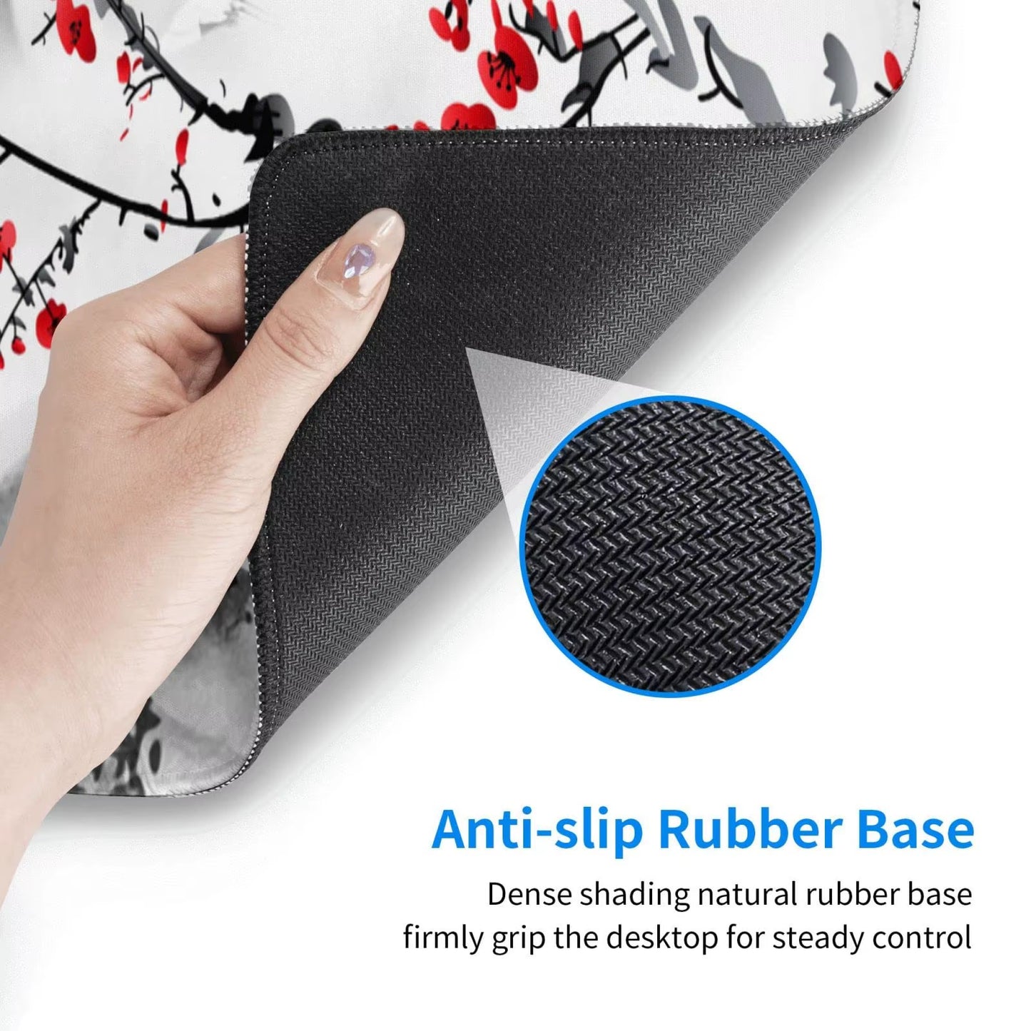 1PC Large Mouse Pads for Desk, Gaming Mouse Pad, Mouse Pad with Stitched Edges and Non-Slip Rubber Base, Extended Mouse Pad