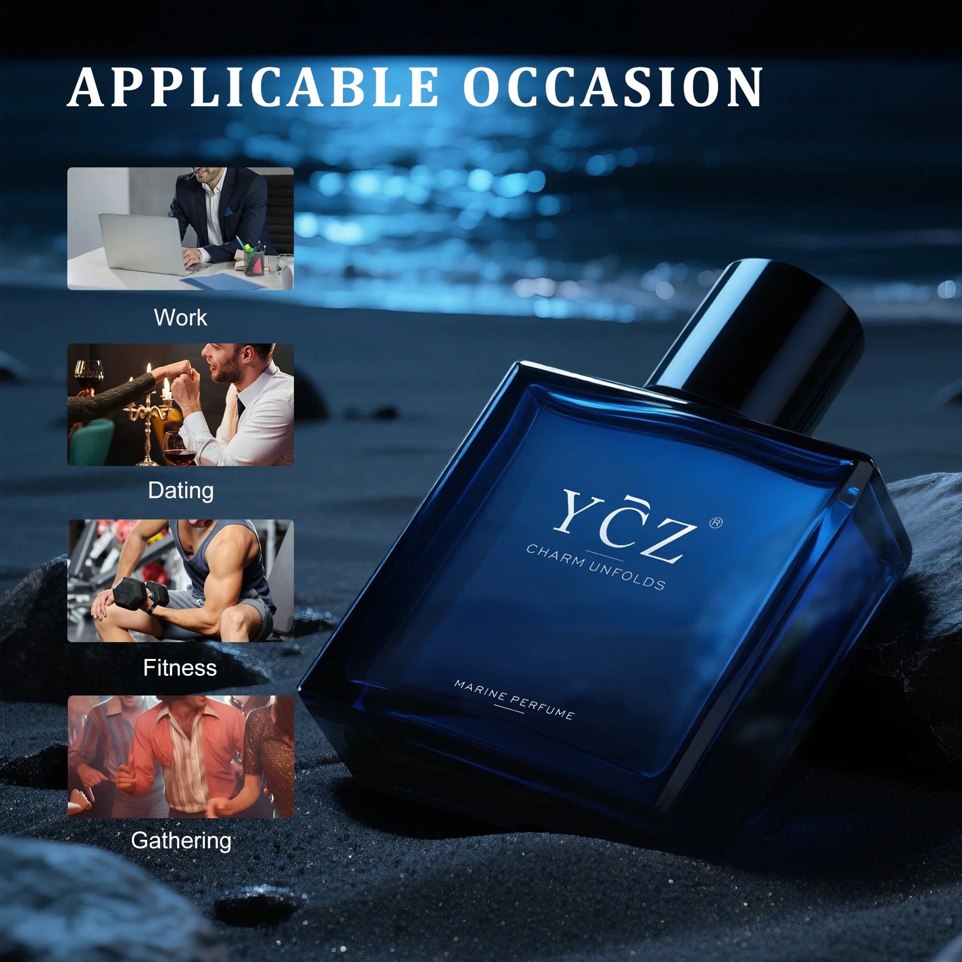 Charm Unfolds Men'S Cologne (2-Pack), Marine & Oriental Woody Fragrance, Long Lasting Eau De Parfum Gift Set, 2 X 1.7 Oz (Total 3.4 Oz)