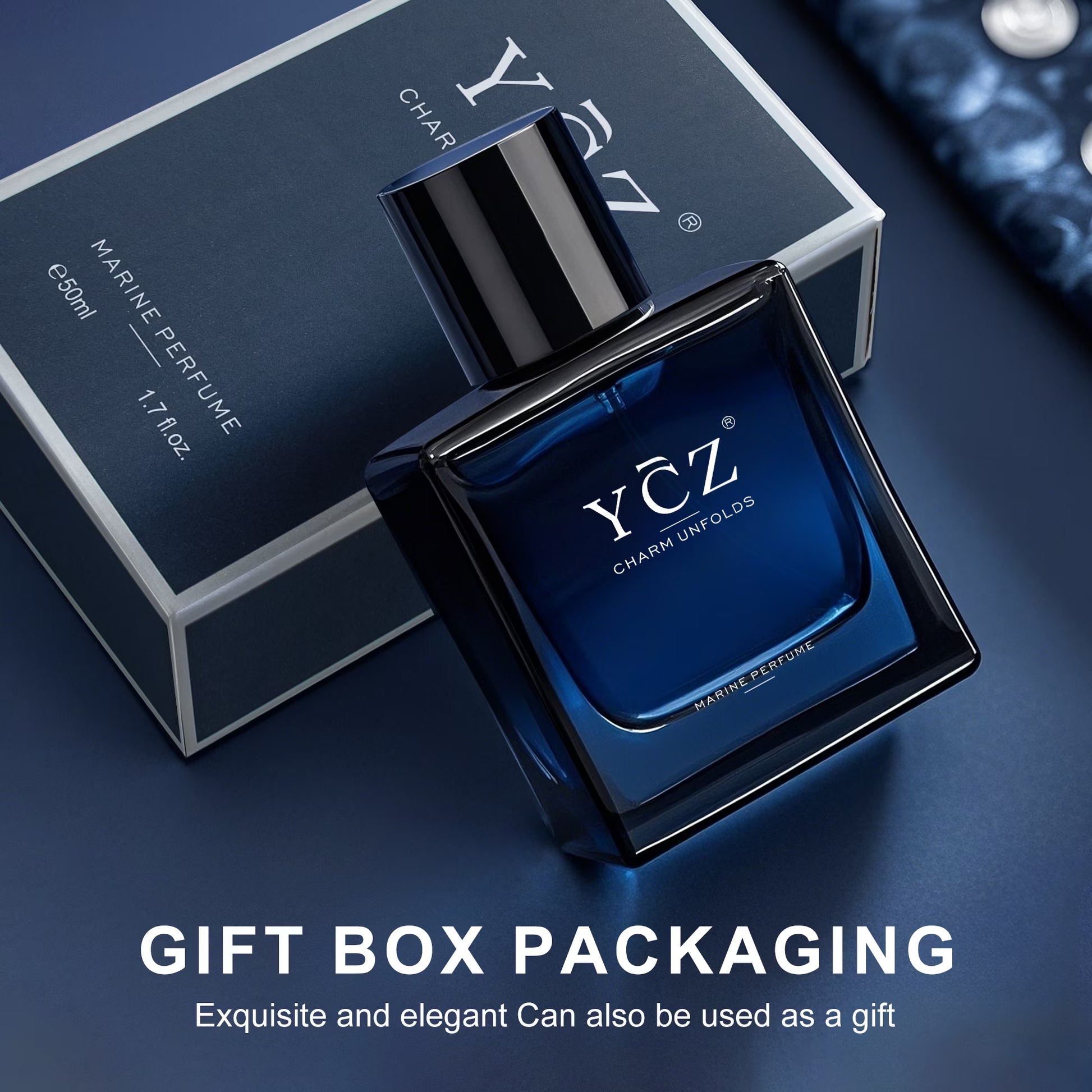 Charm Unfolds Men'S Cologne (2-Pack), Marine & Oriental Woody Fragrance, Long Lasting Eau De Parfum Gift Set, 2 X 1.7 Oz (Total 3.4 Oz)
