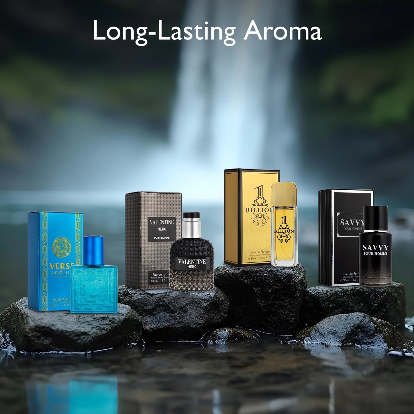 Signature Scent 4-Piece Eau De Parfum Gift Set for Men – Woody, Spicy, Citrus & Aromatic