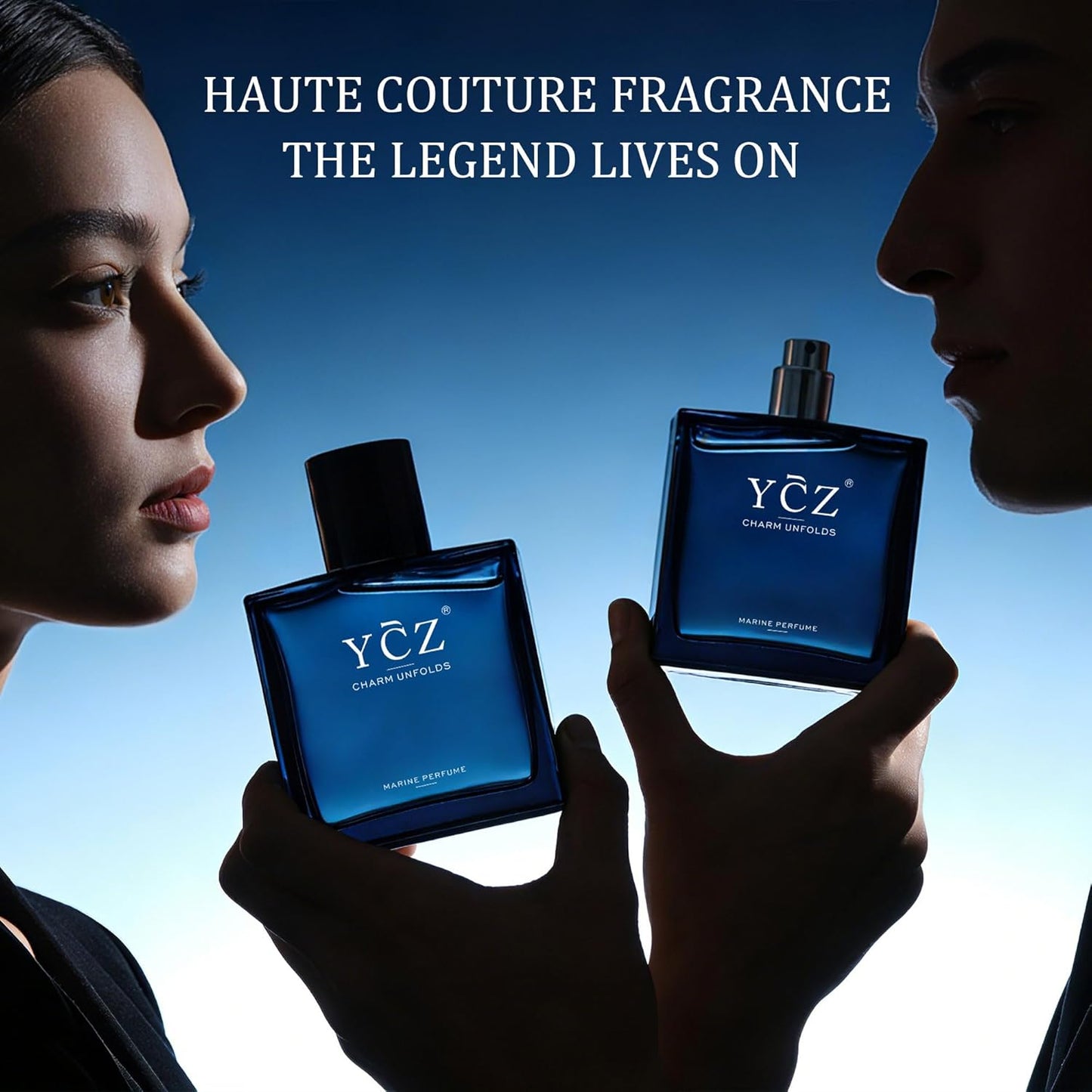 Charm Unfolds Marine Perfume for Men, Long Lasting Eau De Parfum Cologne, Fresh Marine & Oriental Woody Fragrance, 1.7 Fl Oz Men'S Cologne for Work, Dating, Evening Wear & Gift Giving