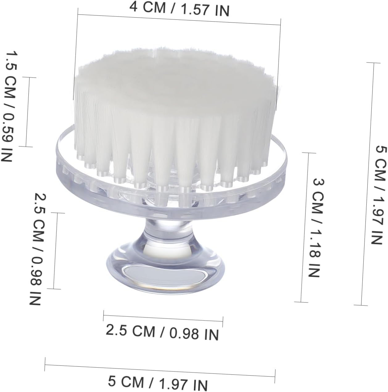 Facial Cleansing Brush Manual Face Scrubber for Deep Cleansing Exfoliating and Massaging Portable Multi-Function Skin Brush for Girls Lightweight and Easy to Use