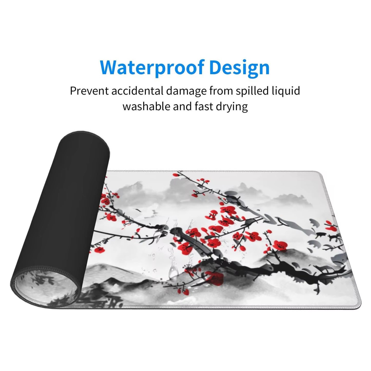 1PC Large Mouse Pads for Desk, Gaming Mouse Pad, Mouse Pad with Stitched Edges and Non-Slip Rubber Base, Extended Mouse Pad