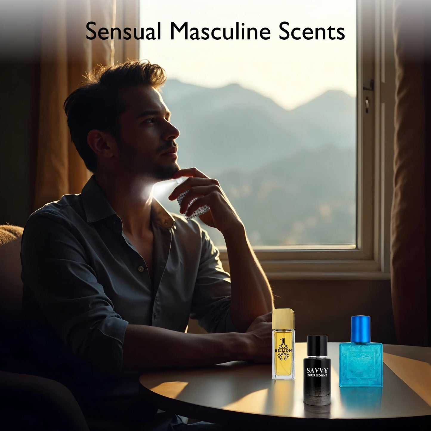 Signature Scent 4-Piece Eau De Parfum Gift Set for Men – Woody, Spicy, Citrus & Aromatic