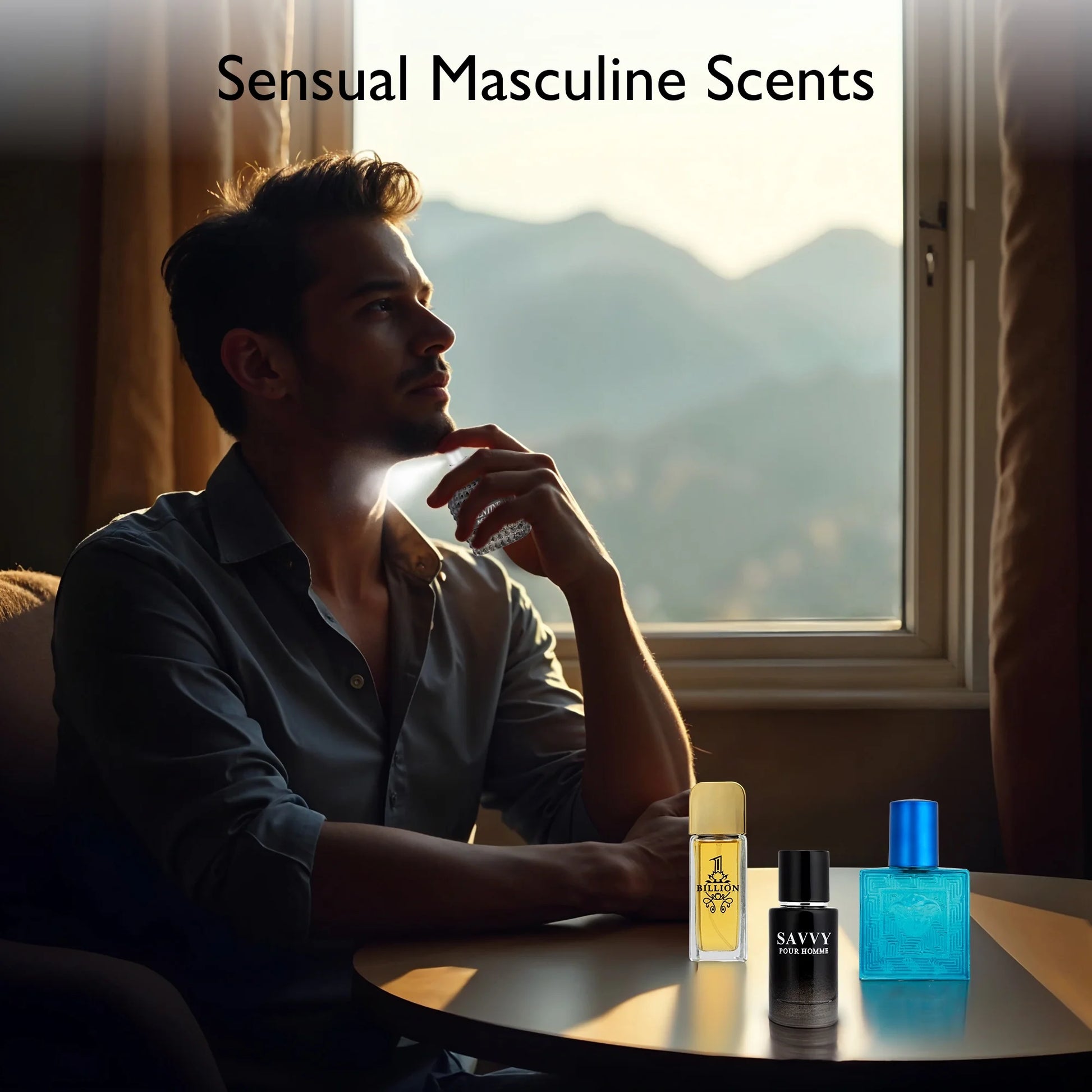 Signature Scent 4-Piece Eau De Parfum Gift Set for Men – Woody, Spicy, Citrus & Aromatic