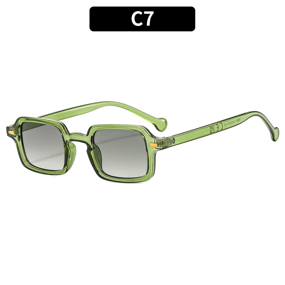 Luxurious Rectangle Sunglasses Women Oval Vintage Brand Designer Square Sun Glasses Men Shades Female Eyewear Sunglasses