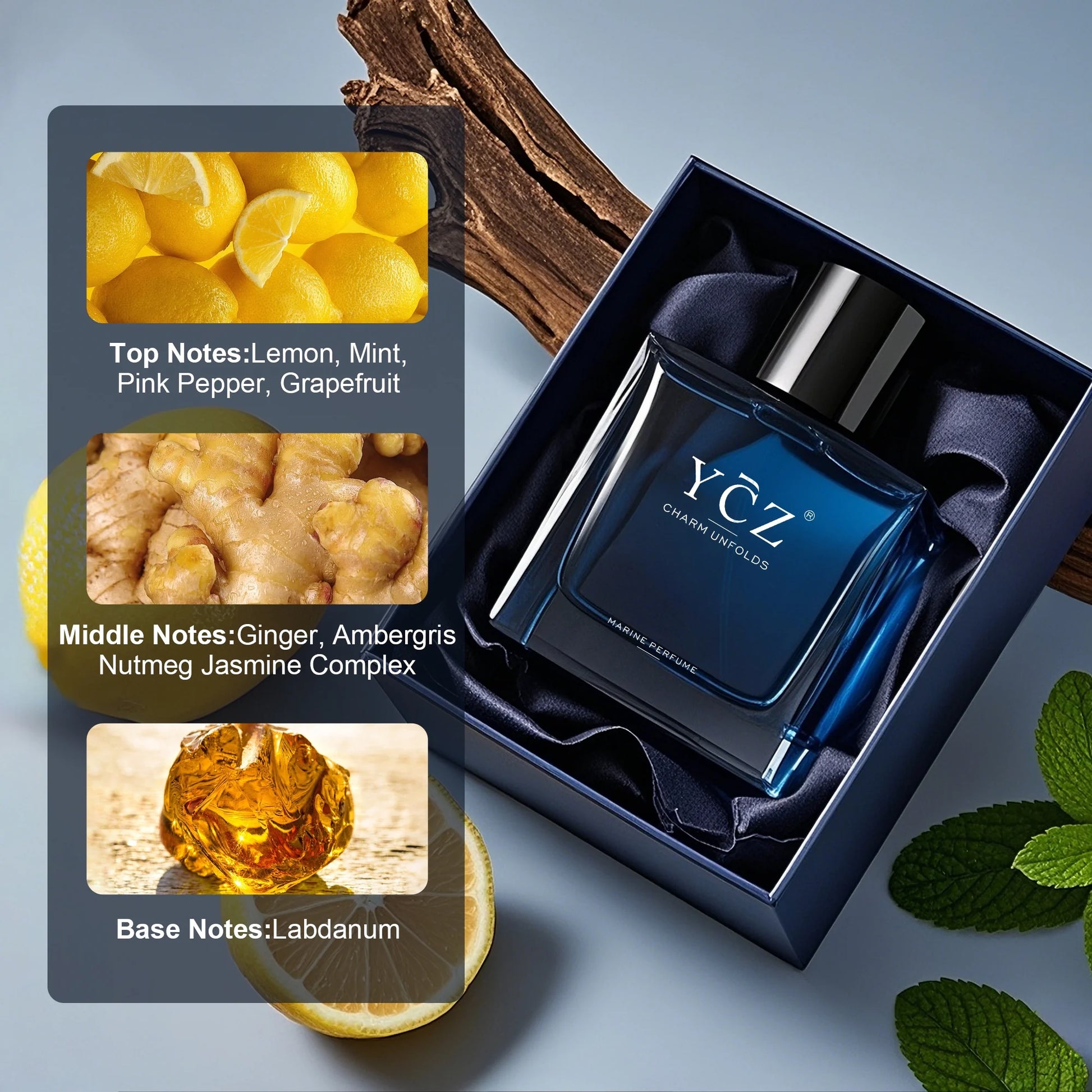 Charm Unfolds Men'S Cologne (2-Pack), Marine & Oriental Woody Fragrance, Long Lasting Eau De Parfum Gift Set, 2 X 1.7 Oz (Total 3.4 Oz)